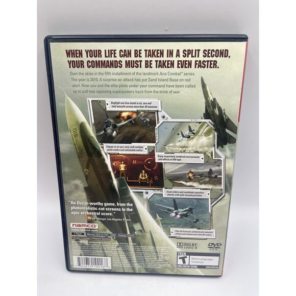 Ace Combat 5 The Unsung War PlayStation 2 PS2 CIB Complete! - Picture 3 of 9